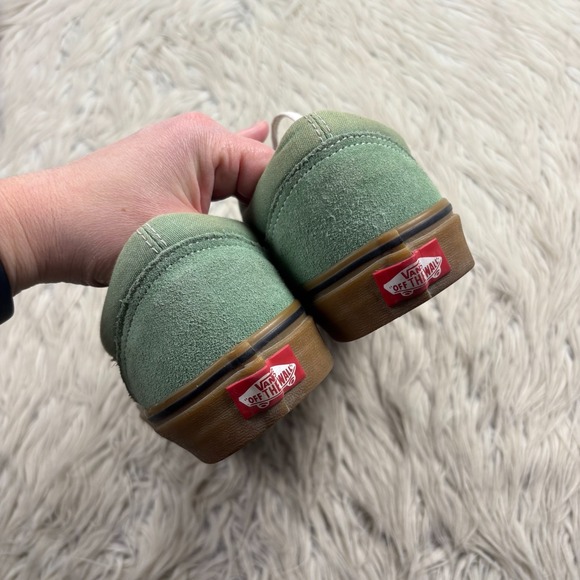 Vans Women's 10 Men's 8.5 Green Suede Low Top Lace Up Sneakers Skate Urban - Picture 5 of 7